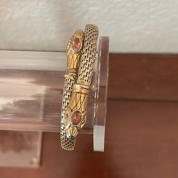 Golden Stella & Dot Snake Wrap Bracelet - Picture 3 of 4